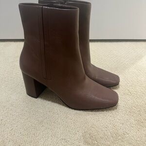 Cole Haan Chocolate Heeled Boots